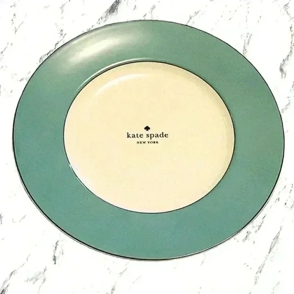 NWT TURQUOISE AQUA KATE SPADE PLATE - Picture 2 of 5